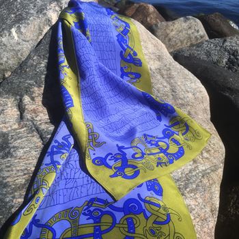 scarf: mammen - blue